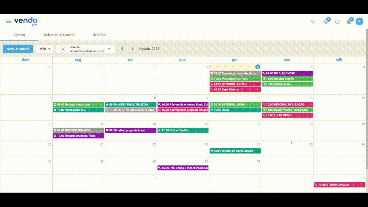 Agenda de Compromissos